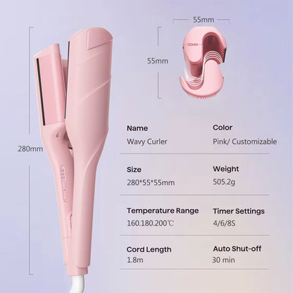 Electric Mini Brush Hair Straightener Comb