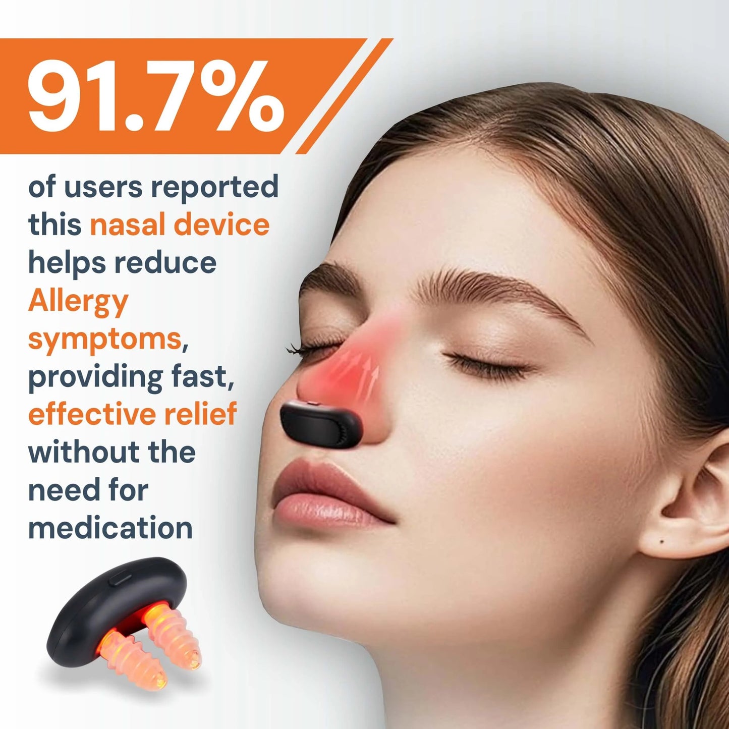 Infrared Red Light Nasal Device